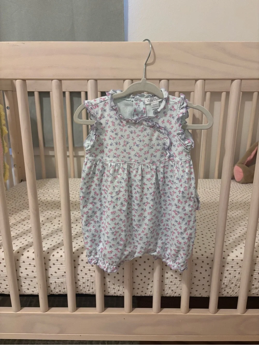 6-9 months Kissy Kissy Bubble with Pink and Purple Floral Print